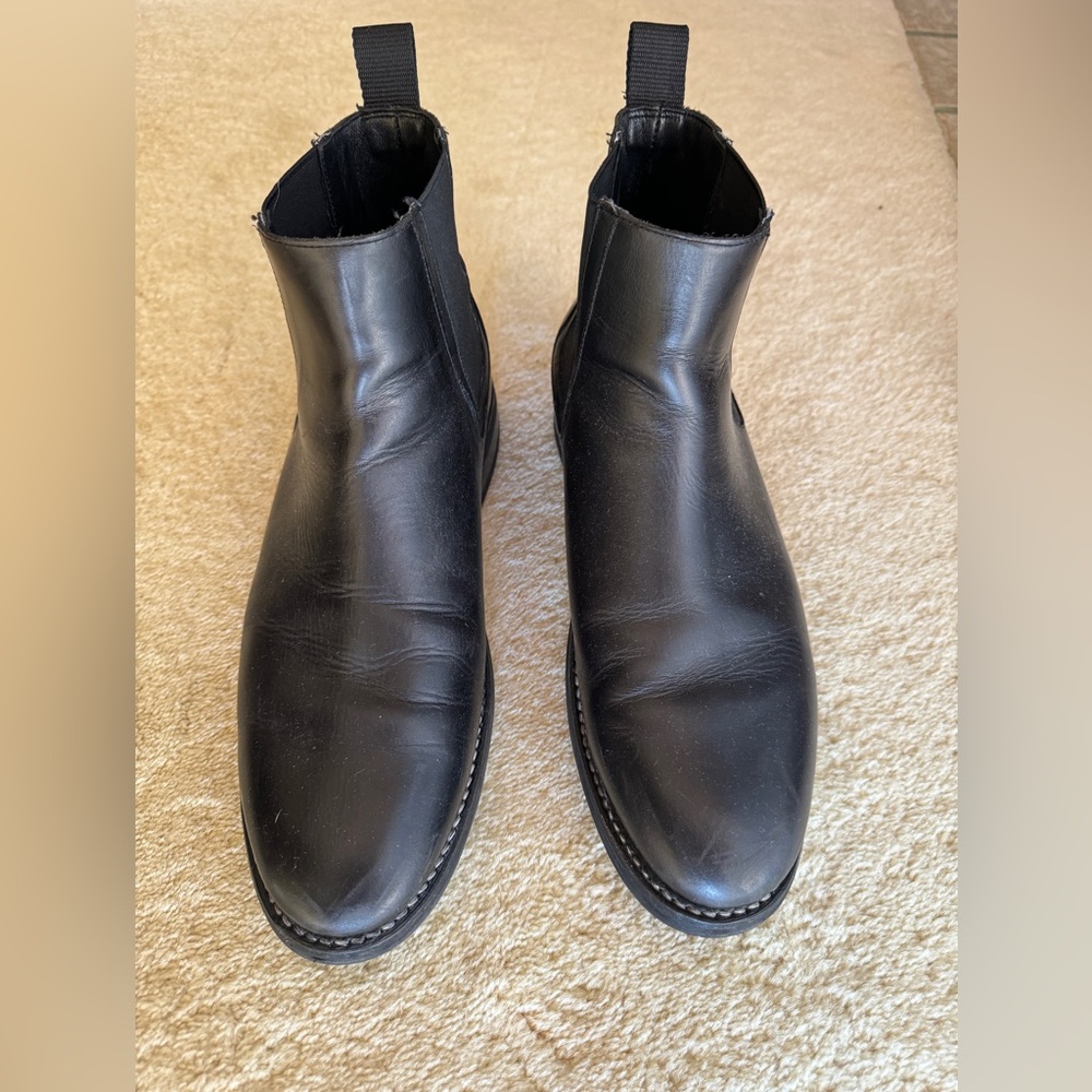 Black Leather Chelsea Thursday Boot
